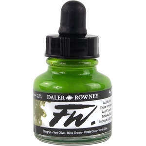 image:imageDalerRowney FW Acrylic Ink Bottle Cool Grey  Versatile Acrylic Drawing Ink for Artists and Students  Permanent Calligraphy Ink  Archival Ink for Illustrating and MoreOlive Green