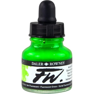 image:imageDalerRowney FW Acrylic Ink Bottle Fluorescent Green  Versatile Acrylic Drawing Ink for Artists and Students  Permanent Calligraphy Ink  Archival Ink for Illustrating and More