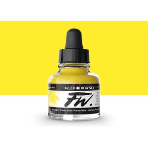 image:imageDalerRowney FW Acrylic Ink Bottle Process Yellow  Versatile Acrylic Drawing Ink for Artists and Students  Permanent Calligraphy Ink  Archival Ink for Illustrating and MoreProcess Yellow