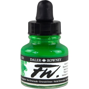 image:imageDalerRowney FW Acrylic Ink Bottle Scarlet  Versatile Acrylic Drawing Ink for Artists and Students  Permanent Calligraphy Ink  Archival Ink for Illustrating and MoreGreen