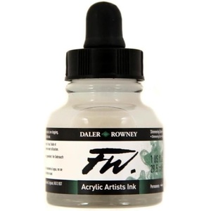 image:imageDalerRowney FW Acrylic Ink Bottle Scarlet  Versatile Acrylic Drawing Ink for Artists and Students  Permanent Calligraphy Ink  Archival Ink for Illustrating and MoreShimmering Green