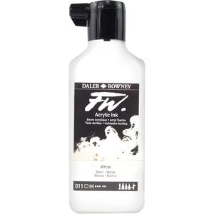 image:imageDalerRowney FW Acrylic Ink Bottle White  Versatile Acrylic Drawing Ink for Artists and Students  Permanent Calligraphy Ink  Archival Ink for Illustrating and More