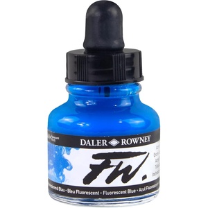 image:imageDalerRowney FW Fluorescent Acrylic Ink 1 oz Blue 160029100