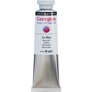 image:imageDaler Rowney  Georgian Water Mixable Oils  37ml Tube  Zinc White