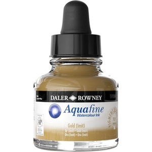 image:imageDaler Rowney Aquafine Watercolor Ink Gold Imit 295ml  Versatile Liquid Watercolor Ink for Artists and Students  Use with Paint Brushes Technical Pens Airbrushes and Paint Markers