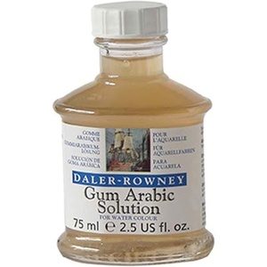 image:imageDaler Rowney Aquafine Watercolour Medium Glass Jar with Child Lock Cap 254oz  75 ml Gum Arabic