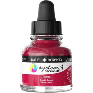 image:imageDalerRowney System3 Acrylic Ink Bottle Crimson 295ml  Versatile Acrylic Ink for Artists and Students  Opaque Calligraphy Ink for Drawing Illustrating Airbrushing Dip Pen Ink and More