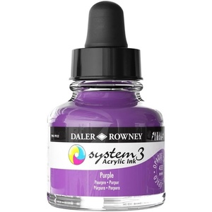 image:imageDalerRowney System3 Acrylic Ink Bottle Purple 295ml  Versatile Acrylic Ink for Artists and Students  Opaque Calligraphy Ink for Drawing Illustrating Airbrushing Dip Pen Ink and More