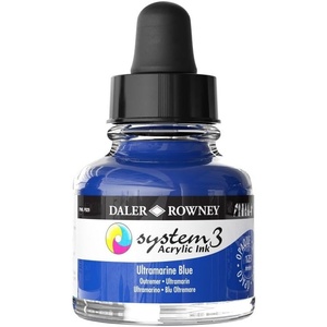 image:imageDalerRowney System3 Acrylic Ink Bottle Ultramarine 295ml  Versatile Acrylic Ink for Artists and Students  Opaque Calligraphy Ink for Drawing Illustrating Airbrushing Dip Pen Ink and More