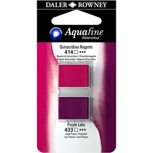 image:imageDalerRowney Aquafine Watercolor Paint Quinacridone Magenta amp Purple Lake