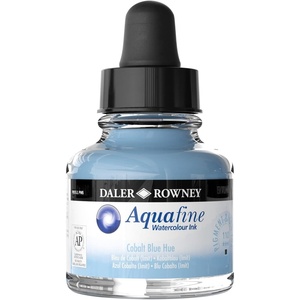 image:imageDalerRowney Aquafine Watercolor Ink Cobalt Blue Hue 295ml  Versatile Liquid Watercolor Ink for Artists and Students  Use with Paint Brushes Technical Pens Airbrushes and Paint Markers
