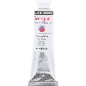 image:imageDaler Rowney Georgian Water Mixable Oil Paint Titanium White 37ml Tube  Art Paints for Canvas Paper and More  Oil Painting Supplies for Artists and Students  Artist Oil Paint for Any Skill Set