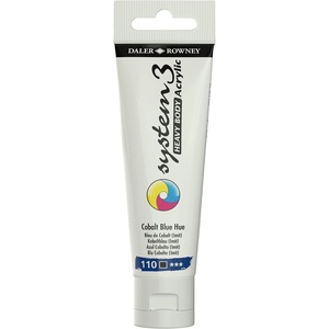 image:imageDaler Rowney System3 Cobalt Blue Hue Heavy Body Acrylic Paint 59ml  Art Paint for Artists and Students  Artist Paint for Canvas Murals and More  Thick Acrylic Paint for All Skill Sets